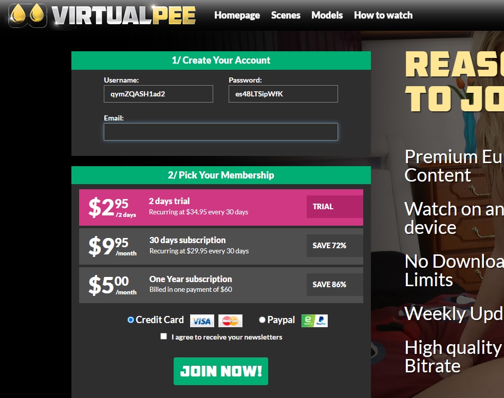 Virtualpee.comの入会方法2